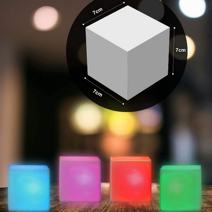 Sensory LED Colour Changing Cube Light- Mood Blocks Night Lights — Single or Set of 4 Mood Cubes