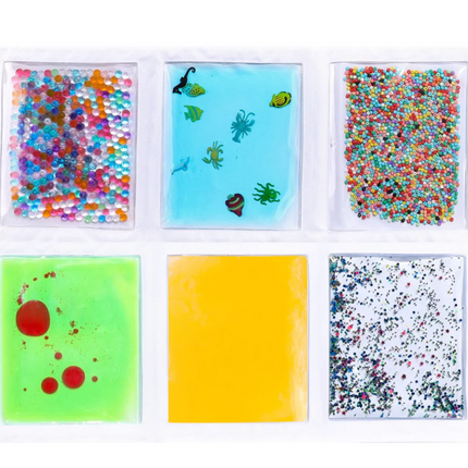 Sensory Colours and Shapes Tactile Squishy Pad- Set of 6