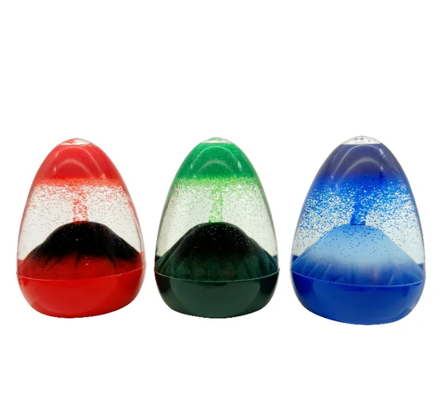 Sensory Liquid Motion Volcano Timers - Set Of 3