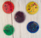 Sensory Squishy Glitter Sparkle & Colourful Liquid Gel Shapes- Set of 5