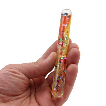 Small Sensory Handheld Glitter Acyrlic Tube Wand- Pack of 4