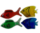 Colourful Sensory Glitter Liquid Gel Fish- Set of 4