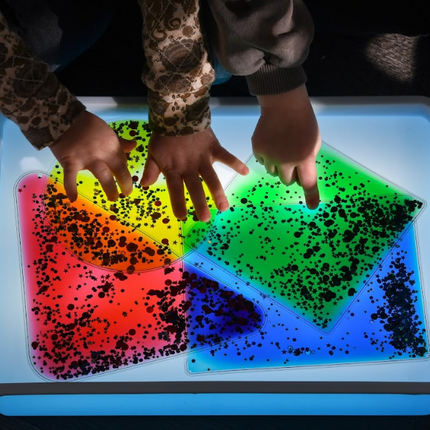 Colourful and Squidgy Tactile Sensory Liquid Gel Shapes - Set of 4