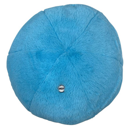 Blue Round Vibrating Massage Cushion – 18 x 36cm