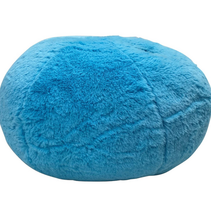 Blue Round Vibrating Massage Cushion – 18 x 36cm