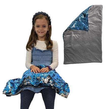 Reversible Tactile Sensory Sequin Weighted Lap Pad- 2.3kg
