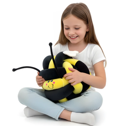 Vibrating Sensory Comfort Plush Cuddle Bee - 25cm x 25cm | Sensory | Squeeze | Squish | Hold | Regulation | Stimulation | SEN Rescource