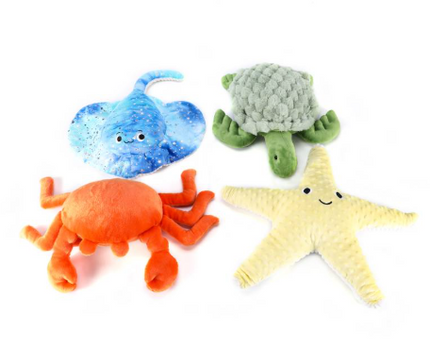 Weighted Sea Animals- Crab, Starfish, Turtle or String Ray - Single or Pack of 4