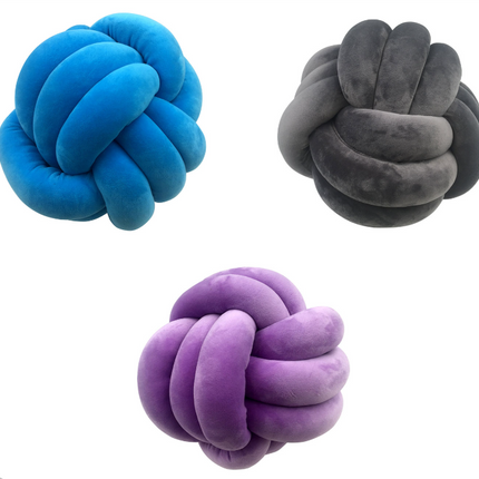 Calming Plush Sensory Squeeze Cuddle Ball- Available in Blue/Grey/Purple- 25cm