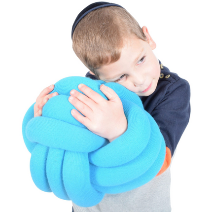Calming Plush Sensory Squeeze Cuddle Ball- Available in Blue/Grey/Purple- 25cm