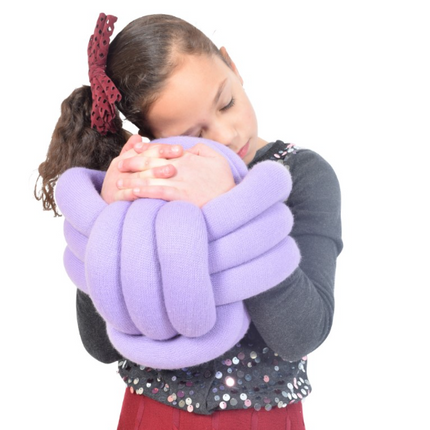 Calming Plush Sensory Squeeze Cuddle Ball- Available in Blue/Grey/Purple- 25cm
