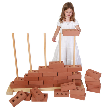 Wooden Stand for Foam Play Bricks - 110cm x 85cm x 25cm