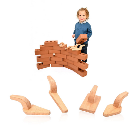 Children’s Wooden Building Tools For Small Hands - Pack of 4