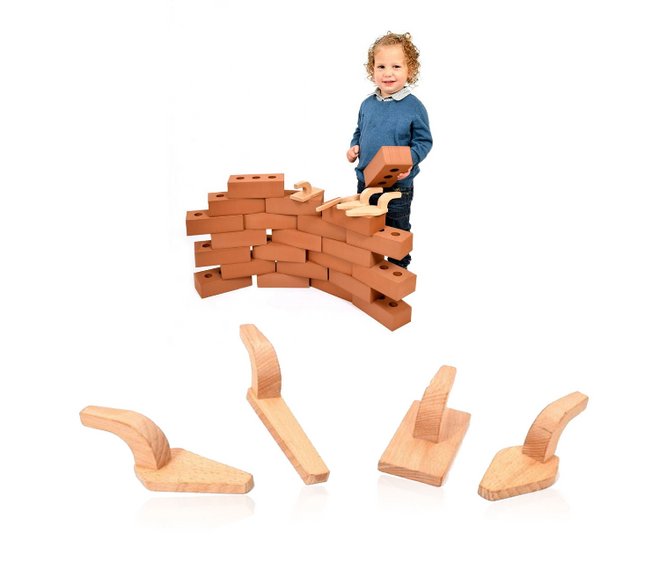 Children’s Wooden Building Tools For Small Hands - Pack of 4