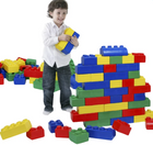 Giant Rubber Soft Blocks - Wise Big Block Play for Kids & Toddlers - 42 Pieces