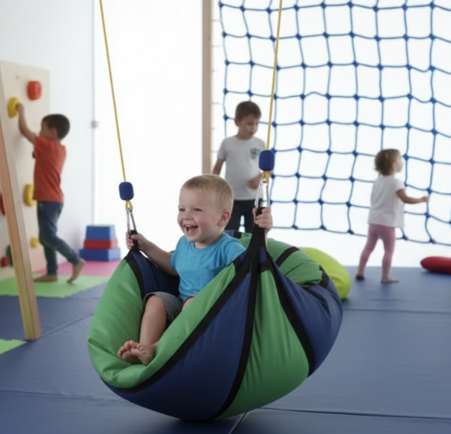 Indoor Suspended Pear Shape Sensory Therapy Seat Swing