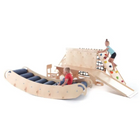 Wooden Sensory Climb System with Roller Slide Sensory Integration Therapy Set