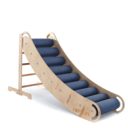 Wooden Sensory Climb System with Roller Slide Sensory Integration Therapy Set