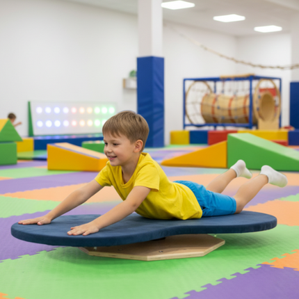 Large Rotating Bean-Shaped Sensory Integration Therapy Skateboard - 110cm x 50cm
