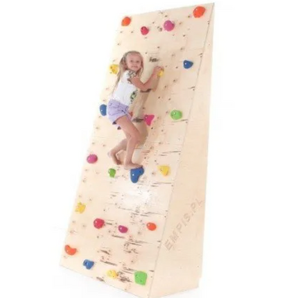 Wooden Indoor Climbing Wall for Children 24 Handles/Holds - 120cm x 240cm
