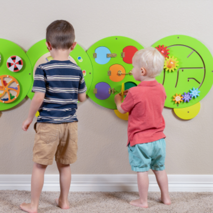 Caterpillar Activity Wall Play Panel - 187cm x 61cm x 1.5cm