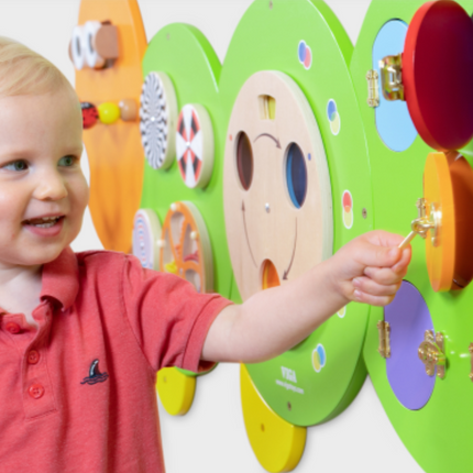 Caterpillar Activity Wall Play Panel - 187cm x 61cm x 1.5cm