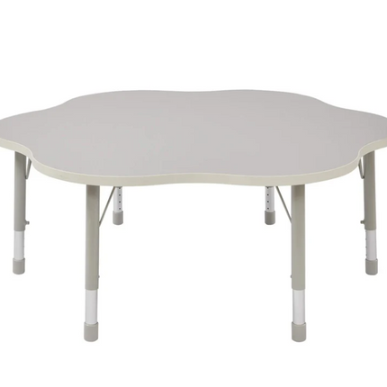Modern Thrifty Flower Table - Grey | Height Adjustable | Ages 2-8 years | 6 Seater | Classroom | Nursery Furniture