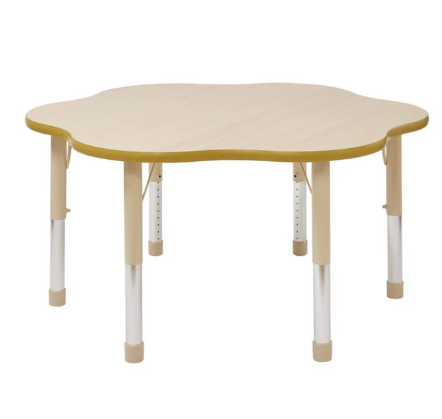 Elegant Height Adjustable Flower Table - Ages 2-11 years | 6 Seater | Classroom | Nursery Furniture