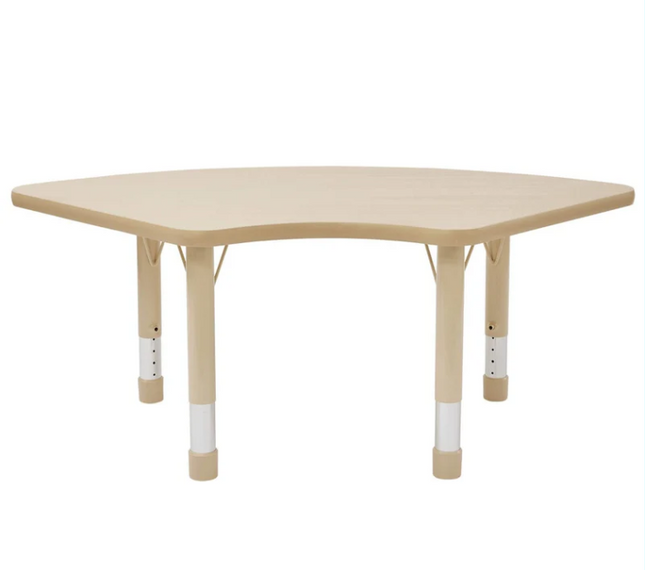 Elegant Height Adjustable Fan Table - 127cm x 68cm | Ages 2-11 years | Classroom | Nursery Furniture