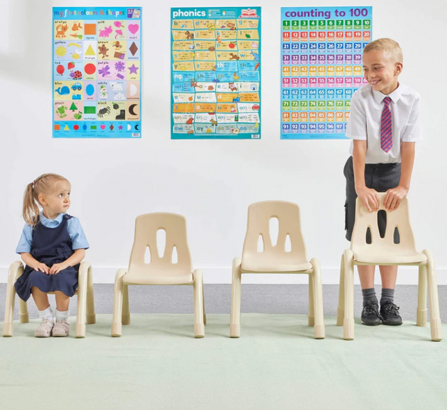 Elegant Chairs- Set of 4 | Ages 2-8 years | Classroom | Nursery Furniture