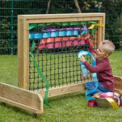 Weaving Panel On Wheels - 133 x 98 x 70cm | Outdoor | Classroom | Motor Skills