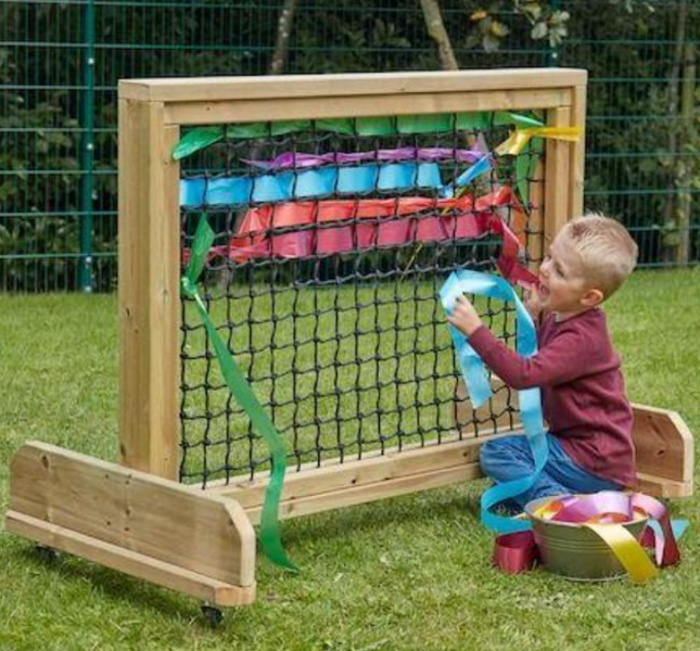 Weaving Panel On Wheels - 133 x 98 x 70cm | Outdoor | Classroom | Motor Skills