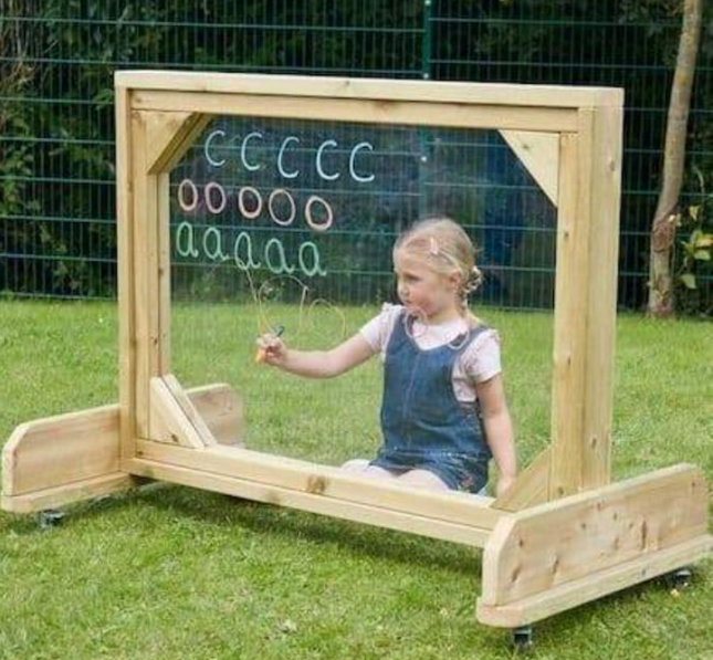Painting Window on Wheels - 133 x 98 x 70cm | Outdoor | Classroom | Mark Making | Art | Exploratory and Messy Play