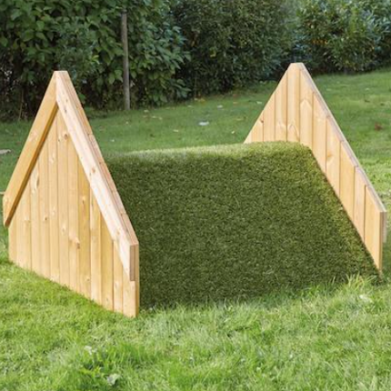 Outdoor Wooden Clamber Hill - 120 x 100 x 92cm | Physical Education | Forest School | Climbing