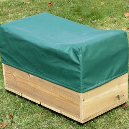 Outdoor Wooden Block Cart +  PVC Cover - 40 x 60 x 40cm