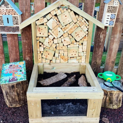 Outdoor Wooden Mini Bug Insect Hotel - Outdoor Learning | Forest School | Playground | Nature | Exploratory Play