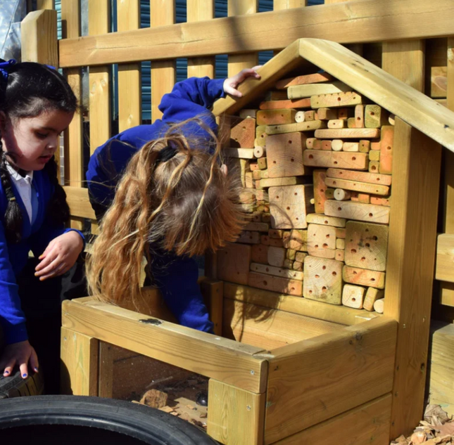 Outdoor Wooden Mini Bug Insect Hotel - Outdoor Learning | Forest School | Playground | Nature | Exploratory Play