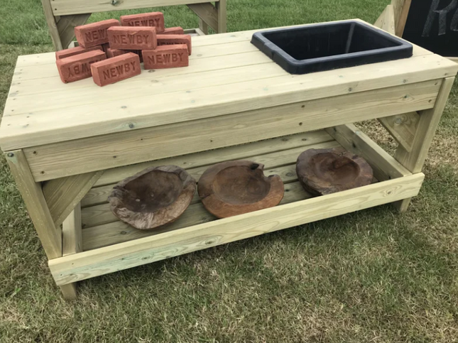 Outdoor Wooden Creative Activity Table - Outdoor Learning | Forest School | Playground | Sensory Play | Role Play |Exploratory Play