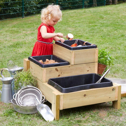 Outdoor Messy Play Towers - Outdoor Learning | Forest School | Playground | Sensory Play | Exploratory Play