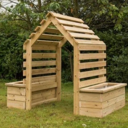 Outdoor Wooden Arch Enchanted Planter - Outdoor Learning | Forest School | Nature | Planting