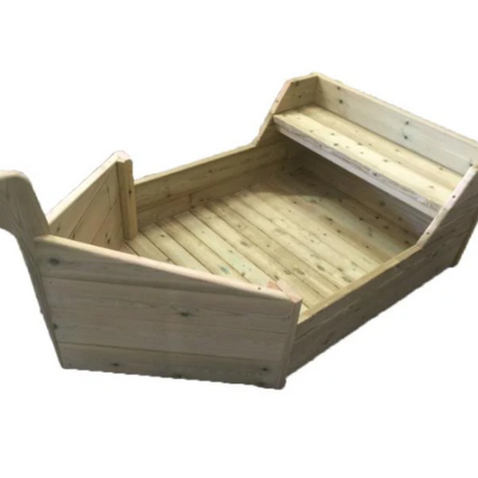 Outdoor Wooden Activity Boat - Outdoor Learning | Forest School | Role Play | Group | Social Play