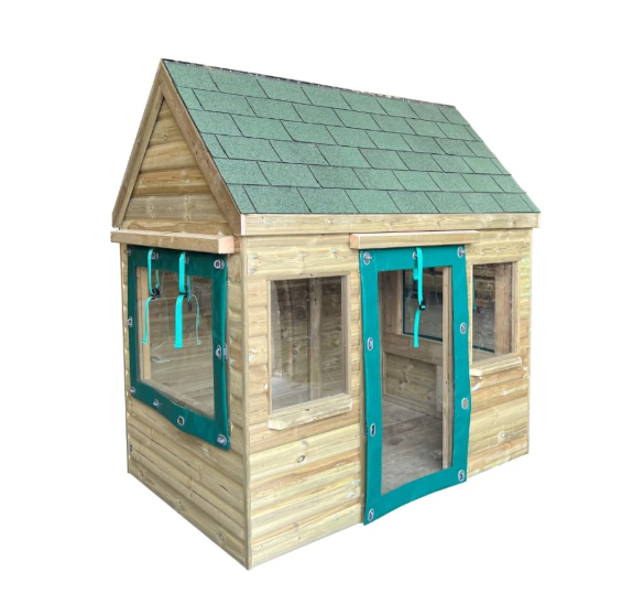Outdoor Children's Large Wooden Playhouse - 200 x 190 x 130CM | Outdoor Learning | Role Play | Forest School | Playground | Group Play
