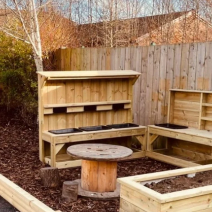 Outdoor Wooden Potting Bench - Outdoor Learning | Forest School | Garden | Planting | Messy Play