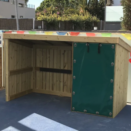 Outdoor Park and Ride Storage Unit - 140 x 200 x 120 cm | Outdoor Learning | Bike Storage | Equipment Store Shed