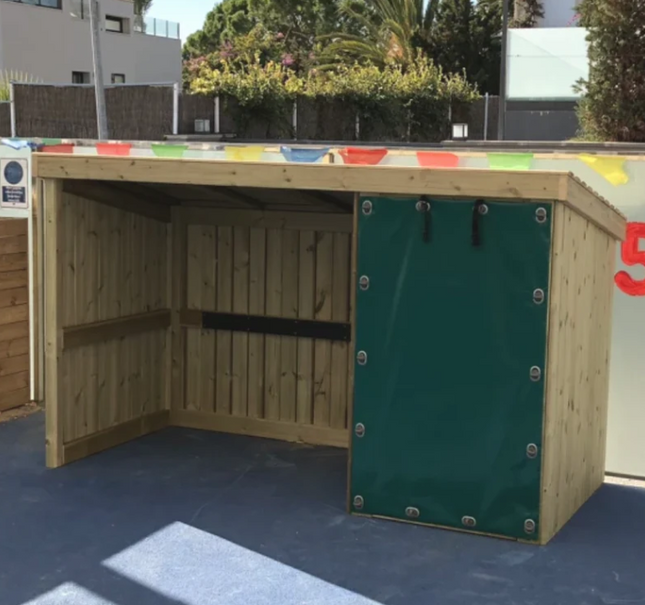 Outdoor Park and Ride Storage Unit - 140 x 200 x 120 cm | Outdoor Learning | Bike Storage | Equipment Store Shed