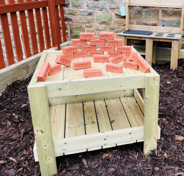 Outdoor Wooden Nature Table -  Outdoor Learning | Forest School | Role Play | Messy Play | Exploratory Play | Social Play | Playground