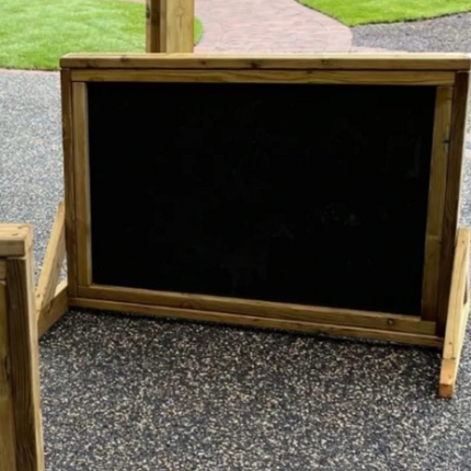 Outdoor Freestanding Wooden Chalkboard - Outdoor Learning | Forest School | Mark Making | Motor Skills | Exploratory Play | Playground