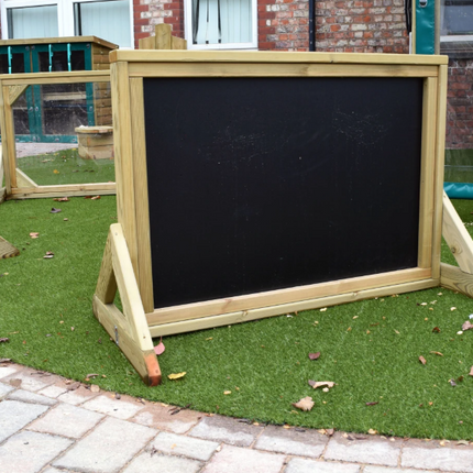 Outdoor Freestanding Wooden Chalkboard - Outdoor Learning | Forest School | Mark Making | Motor Skills | Exploratory Play | Playground
