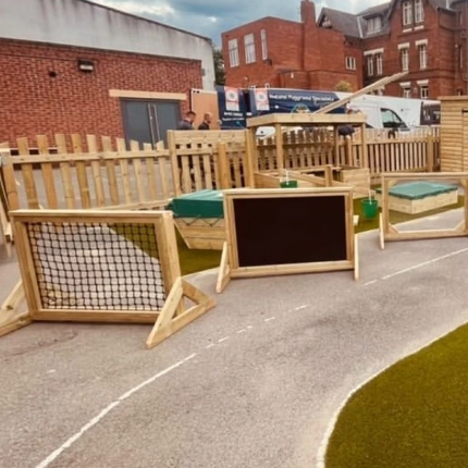 Outdoor Freestanding Wooden Chalkboard - Outdoor Learning | Forest School | Mark Making | Motor Skills | Exploratory Play | Playground