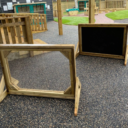 Outdoor Freestanding Wooden Chalkboard - Outdoor Learning | Forest School | Mark Making | Motor Skills | Exploratory Play | Playground